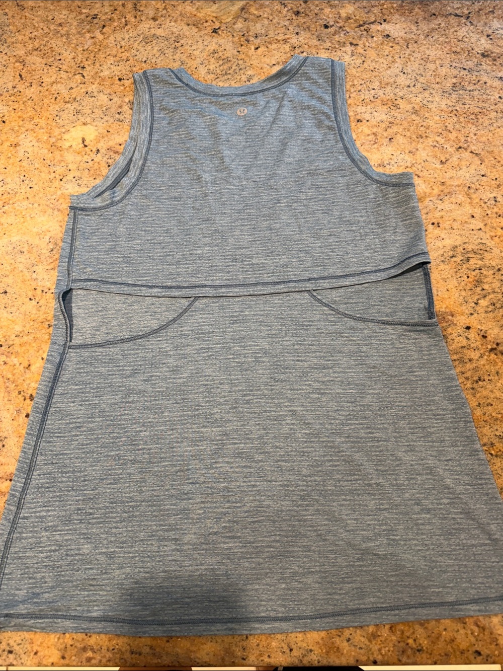 lululemon athletica Heathered Light Blue Nursing Tank